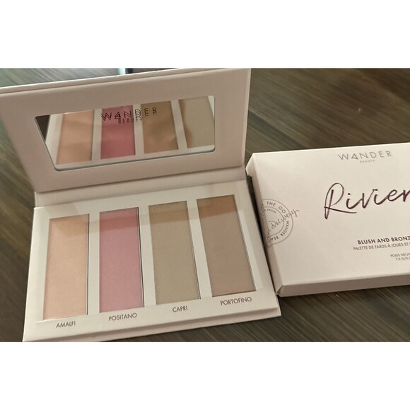 Wander Beauty Riviera Blush and Bronzer Palette .25 Oz Full Size New Box - Picture 1 of 3